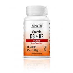 Vitamin D3 + K2 Forte x 30cps Zenyth