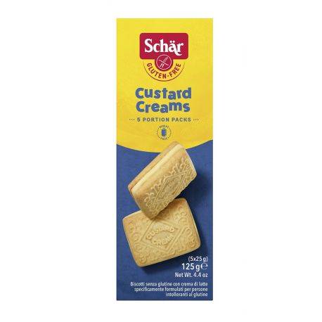 Custard Creams - Biscuiti cu crema de vanilie fara gluten x 125 g Dr Schar