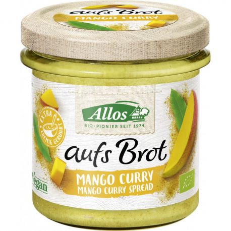 Crema tartinabila cu mango si curry fara gluten x 140g Allos
