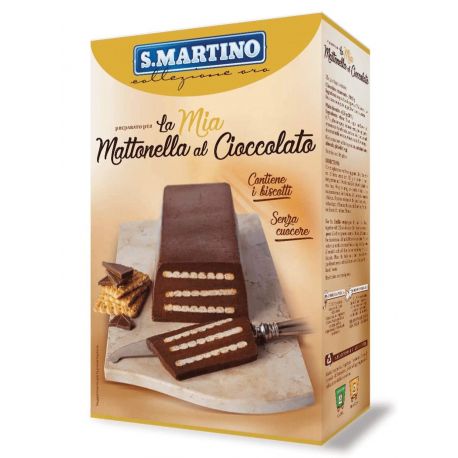 Preparat pentru Prajitura de ciocolata, fara coacere x312g S.Martino