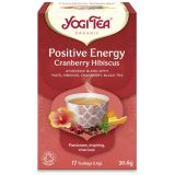 Ceai Bio ENERGIE POZITIVA Merisor si Hibiscus x 17 pliculete 30.6g Yogi Tea