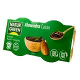 Desert BIO de migdale cu cacao 2x125g Natur Green