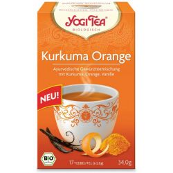Ceai bio CURCUMA, portocale si vanilie x 17pliculete (34,0g) Yogi Tea