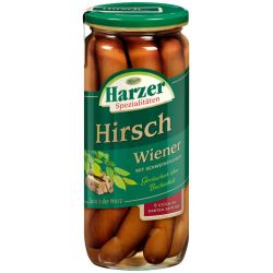 Specialitate carnati din carne de cerb si carne de porc, Wiener x 530g Harzer