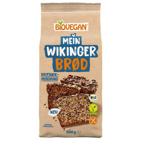 Premix bio pentru paine fara gluten „Painea vikingilor” x 600g Biovegan