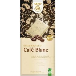 Ciocolata alba cu cafea Cafe Blanc Bio x 100g Gepa