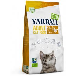 Hrana uscata bio pentru pisici adult, cu carne de pui, 30% proteina si 14% grasimi x 2,4 Kg Yarrah