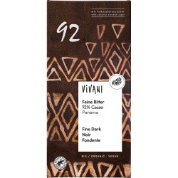 Ciocolata amara 92% cacao si zahar de cocos vegana bio x 80g Vivani