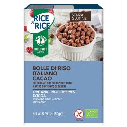 Bilute de orez, cu cacao fara zahar, fara gluten, 150g Rice Rice